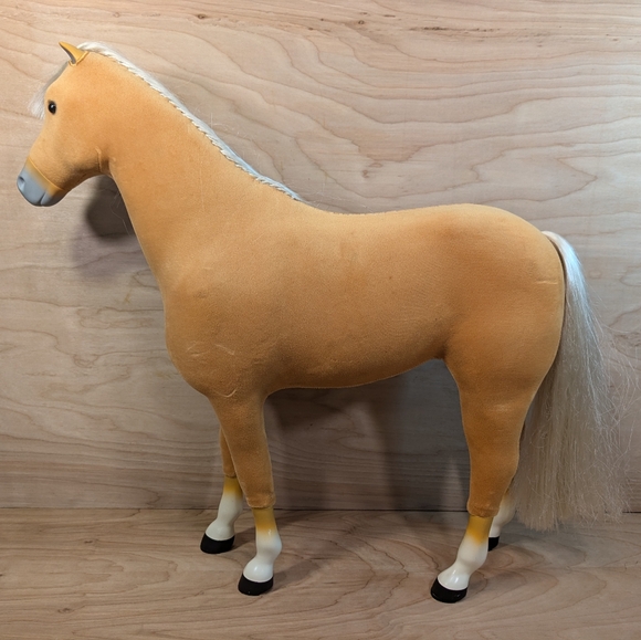 American Girl Doll Retired "Just Like You" Palomino Horse With Saddle - Picture 5 of 12